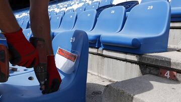 Las butacas del Calderón comenzarán a repartirse entre los abonados del Atlético.