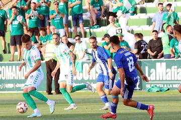 El juego fue intenso y trabado.
