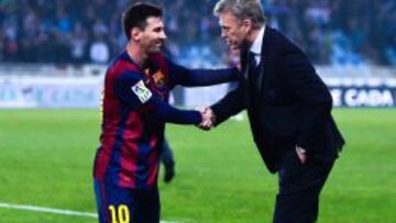 David Moyes dice que esperaba la suplencia de Messi y Neymar