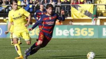 Sergi Roberto, durante el Villarreal-Barcelona de Liga BBVA.