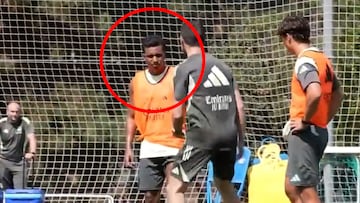 La cara de Rodrygo con las explicaciones de Xabi Alonso con la que van a alucinar