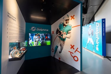 El tour del Bernabéu incluye ahora un espacio dedicado a la NFL.