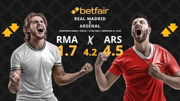 Real Madrid CF vs. Arsenal FC: horario, dónde ver, pronósticos y cuadro