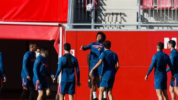 Último entrenamiento del Sevilla.