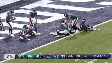 La última jugada también tuvo su emoción: los Eagles respiraron