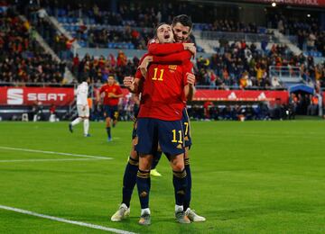 Sarabia, poco después, anotó el 4-0.
