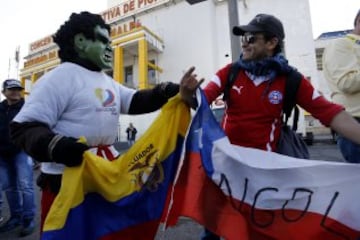 Las mejores imágenes de la previa del Ecuador - Chile