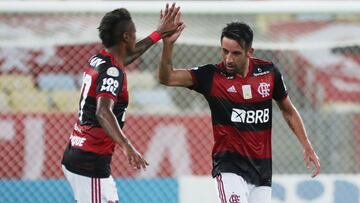 Gran definición: el primer gol de Mauricio Isla en Flamengo
