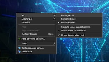 Cómo cambiar el tamaño de los iconos en Windows
