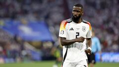 Rüdiger, en un partido con la selección alemana.