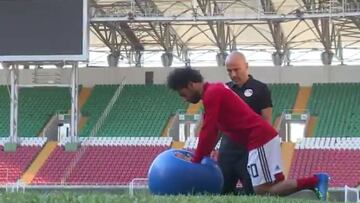 Mohamed Salah continua su recuperación de cara a Rusia 2018