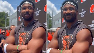 Myles Garrett unleashes hilarious Aaron Rodgers sack joke