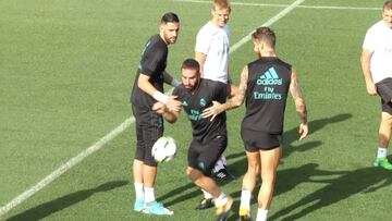 El juego en entrenamiento del Madrid que casi termina en pelea