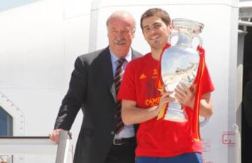 En la Eurocopa disputada en Polonia y Ucrania en 2012 capitaneó por segunda vez consecutiva a la Selección española para proclamarse campeona de Europa. Fue incluido en el Equipo del Torneo como mejor guardameta, y tuvo momentos estelares como su decisiva intervención en la fase de grupos ante Croacia o la semifinal contra Portugal, en la que volvió a detener un lanzamiento en la tanda de penaltis.