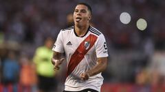 Marcelo Gallardo, contento con el gol de Juan Fernando Quintero