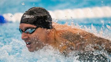 Caeleb Dressel, en los 100 m mariposa del US Open.