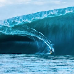 "Esperé 9 horas en el agua para mi gran bomba en Teahupoo"