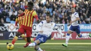 Bagnack en un partido contra el Zaragoza.