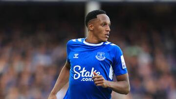 LIVERPOOL, ENGLAND - AUGUST 06: Yerry Mina of Everton looks on during the Premier League match between Everton FC and Chelsea FC at Goodison Park on August 6, 2022 in Liverpool, United Kingdom. (Photo by Simon Stacpoole/Offside/Offside via Getty Images)