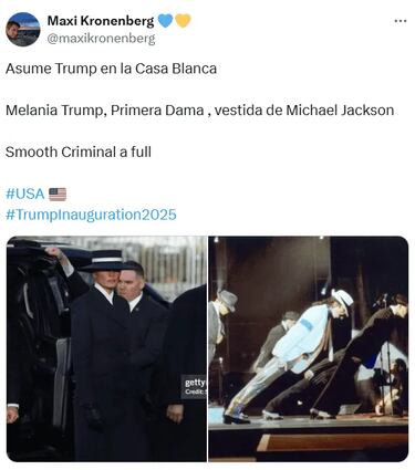 El ‘look’ de Melania en la toma de posesión de Trump inunda las redes de memes 