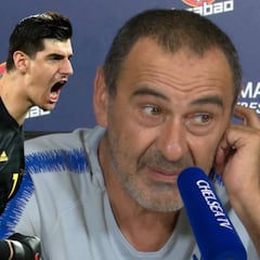 Las dudosas palabras de Sarri que acercarían a Courtois al Madrid