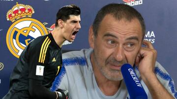 Las dudosas palabras de Sarri sobre la continuidad de Courtois