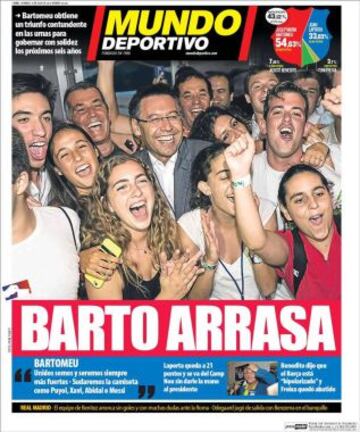 Portadas de la prensa deportiva