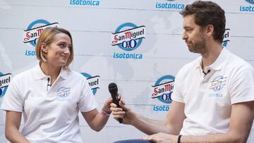 Mireia Belmonte y Pau Gasol.