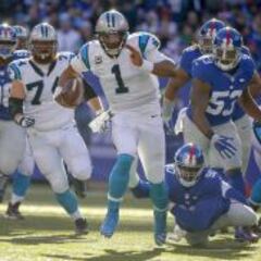 Festival de Cam Newton en la 'casi remontada' de los Giants