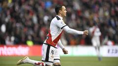 Ra&uacute;l de Tom&aacute;s, durante un partido del Rayo.