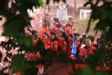 La ciudad de Liverpool volcada con el conjunto Red tras conseguir el vigésimo titulo de liga de su historia.