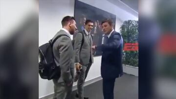 La conversación privada entre Messi, Zanetti y Suárez