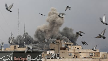 Birds fly as smoke rises following an explosion, after Israel and the U.S. launched strikes on Iran, amid the U.S.-Israel conflict with Iran, in Tehran, Iran, March 2, 2026. Majid Asgaripour/WANA (West Asia News Agency) via REUTERS ATTENTION EDITORS - THIS PICTURE WAS PROVIDED BY A THIRD PARTY