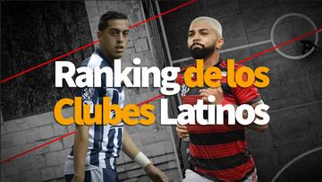 Flamengo y Monterrey en el top del ranking de clubes latinos