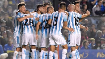 1x1 de Racing: Licha, Zaracho y Rojas se divierten en La Boca