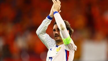 Soccer Football - Euro 2024 - Group D - Netherlands v France - Leipzig Stadium, Leipzig, Germany - June 21, 2024 France's Antoine Griezmann reacts after the match REUTERS/Kai Pfaffenbach