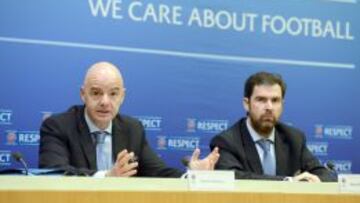 El secretario general de la UEFA, Gianni Infantino, explic&oacute; la decisi&oacute;n de la UEFA de prohibir que Rusia organice el f&uacute;tbol de Crimea.