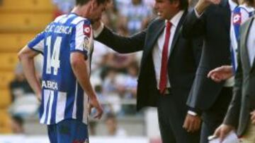 Cuenca se retiró lesionado ante el Almería.