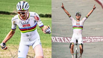 Misma caída, diferente destino para Pogacar y ‘Kwiato’