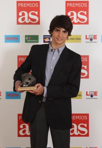 Carlos Sainz Jr. ganó el premio AS Promesa del Deporte de 2009. 