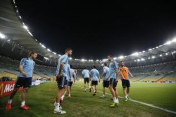 Las imágenes del entrenamiento de España en Maracaná