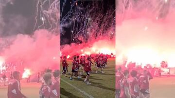 Increíble recibimiento de hinchas de Olympiacos antes del derbi