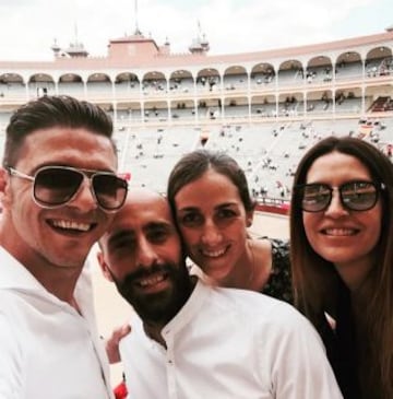 Joaquín y Borja Valero en la plaza de toros de las Ventas