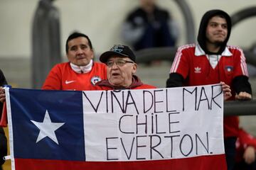 Belleza y color en la previa de las semifinales de Chile-Perú