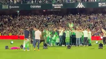 Nadie había reparado en esto durante la celebración del Betis y es digno de admirar