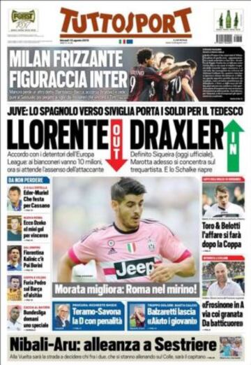 Portadas de la prensa deportiva