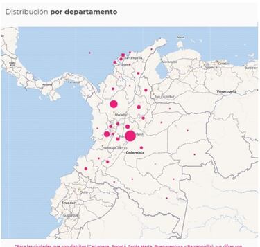 Mapa de casos y muertes por coronavirus por departamentos en Colombia: hoy, 12 de febrero