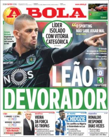 Portadas de la prensa mundial