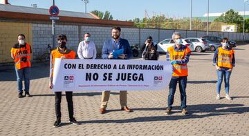 Fotógrafos y cámaras de televisión en La Rioja.