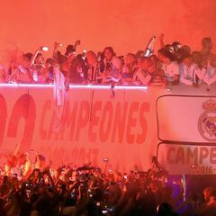 Las imágenes de la celebración del Real Madrid en Cibeles